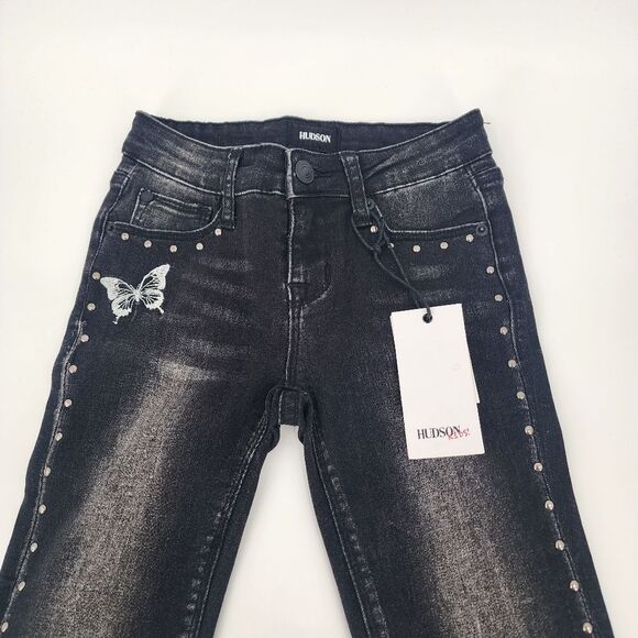 Hudson Kids Stud Ankle Skinny Jeans Size 8 NWT - Picture 2 of 5